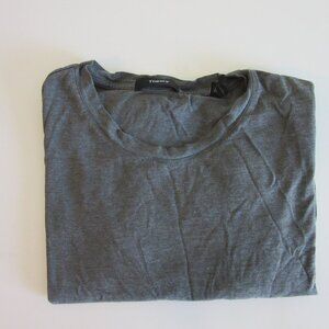 THEORY Gray Short Sleeve M Pullover Silk & Cotton T-Shirt